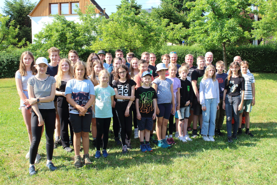 Junge Musiker im Jugendblasorchester Sebnitz  in der Sächsischen Schweiz