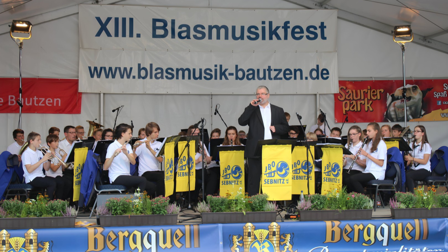Blasmusik bei einer Veranstaltung in Bautzen