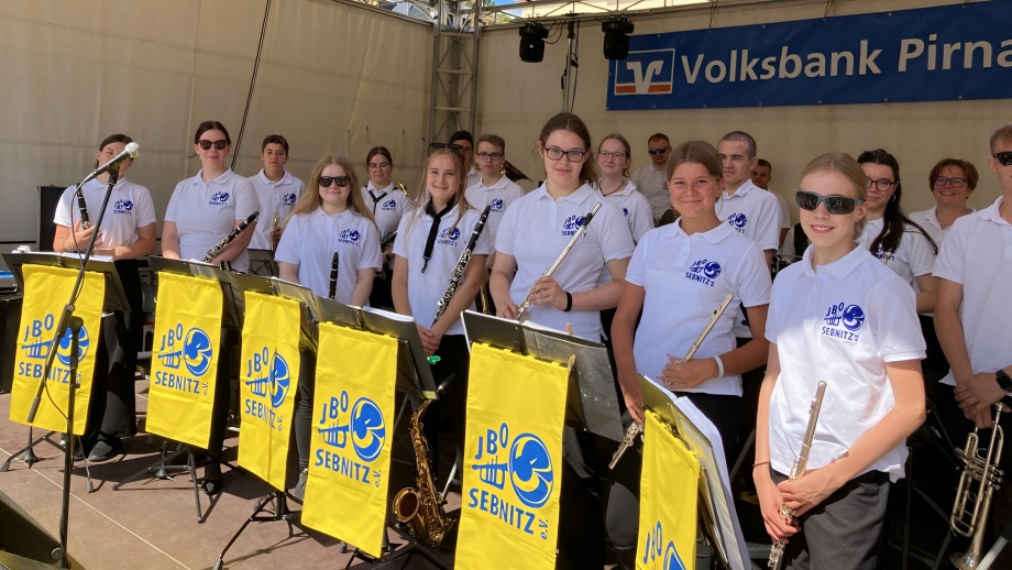 Blasmusik bei einer Veranstaltung in Pirna